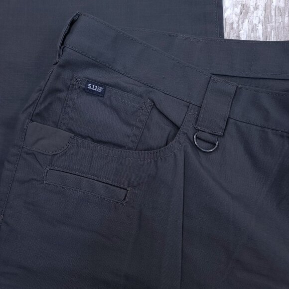 5.11 Tactical Mens 42x32 Gray Taclite Ripstop Jean Cut Mid Rise Straight Leg - Picture 5 of 9